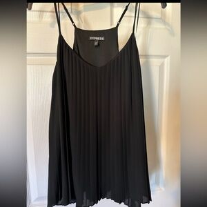 Express Black Pleated Top size M